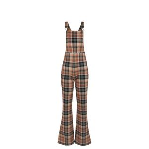 NWT Selkie plaid holiday autumn overalls size XS